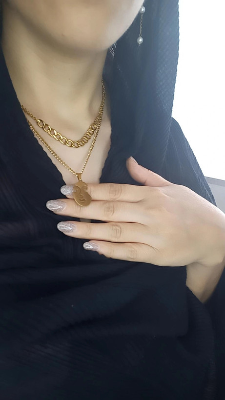 گردنبند دولاین ، رنگ ثابت و بدون حساسیت